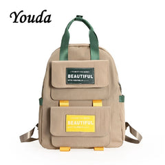Schoolbag College Style Student Backpack High Backpacks Casual Shoulder Bag