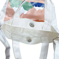 Canvas Shoulder Diagonal Bag Small Square Bag for Mobile Phone