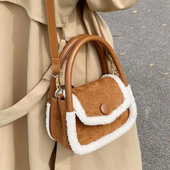 Small Square Messenger Bag Ladies Leather Shoulder Bags