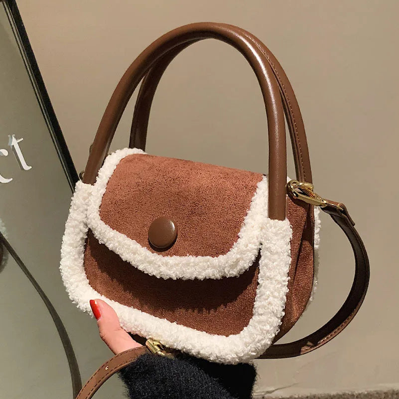 Small Square Messenger Bag Ladies Leather Shoulder Bags