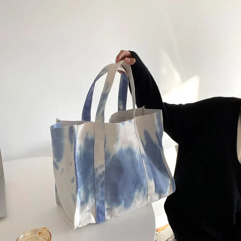 Canvas Shoulder Bag Literary Women's Tote Handbag