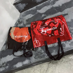 Transparent High Capacity Shoulder Bag Street Student Handbag
