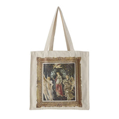 Niche Painting Literary Style Canvas Bag Large Capacity Shoulder Bag