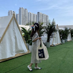 Retro Literary Canvas Bag Women Shoulder Bags