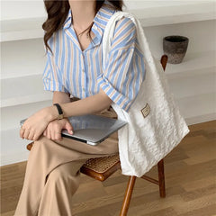 Retro Embroidered Shoulder Handbag Large-capacity Casual Ladies Shopping Bag