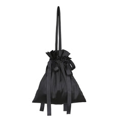 Satin Handbag Japanese Lace Drawstring Women Handbag