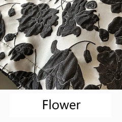 Gray Retro Flower All-match Shoulder Bag for Women