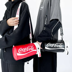 Circular Handbag Letter Graffiti Shoulder Bag For Women
