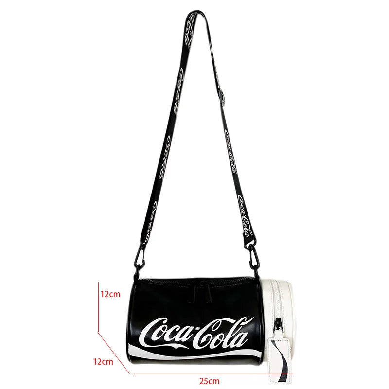 Circular Handbag Letter Graffiti Shoulder Bag For Women