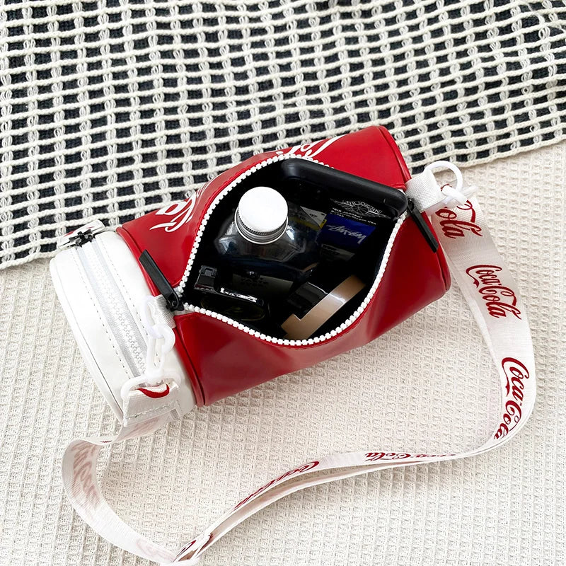 Circular Handbag Letter Graffiti Shoulder Bag For Women