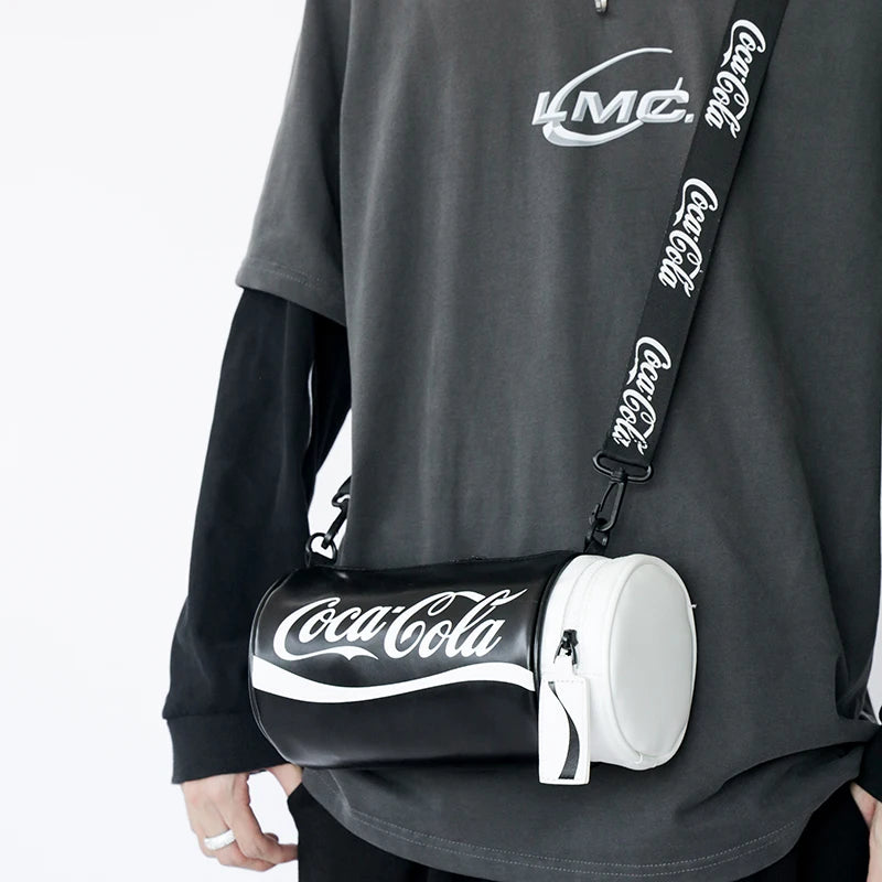 Circular Handbag Letter Graffiti Shoulder Bag For Women