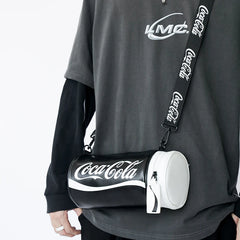 Circular Handbag Letter Graffiti Shoulder Bag For Women