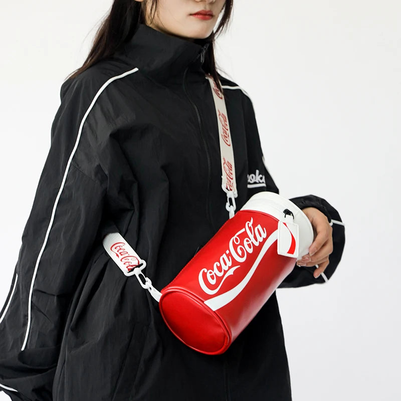 Circular Handbag Letter Graffiti Shoulder Bag For Women