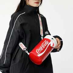 Circular Handbag Letter Graffiti Shoulder Bag For Women