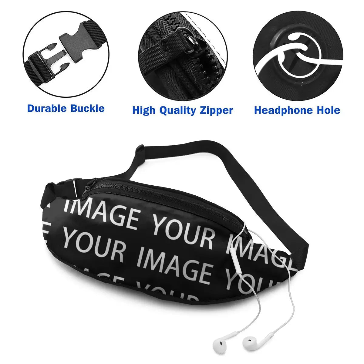 Waist Bag Polyester Print Bag