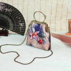 Vintage Cheongsam Bag Ladies Antique Shoulder Bags Printing Versatile