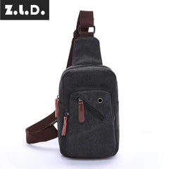 Z.L.D. Small Square Shoulder Bag Men's Messenger Chest Bag