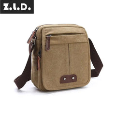 Z.L.D. Retro Canvas Shoulder Bag Messenger Bag