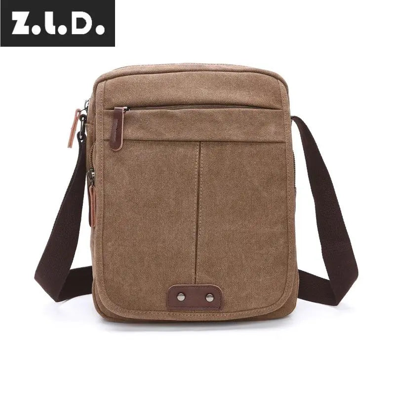 Z.L.D. Retro Canvas Shoulder Bag Messenger Bag