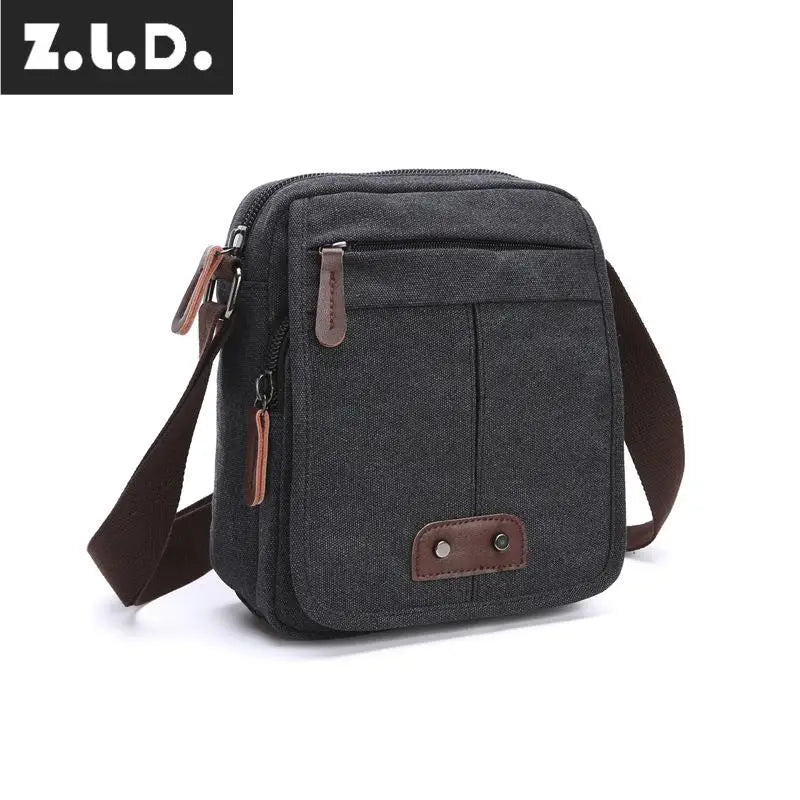 Z.L.D. Retro Canvas Shoulder Bag Messenger Bag