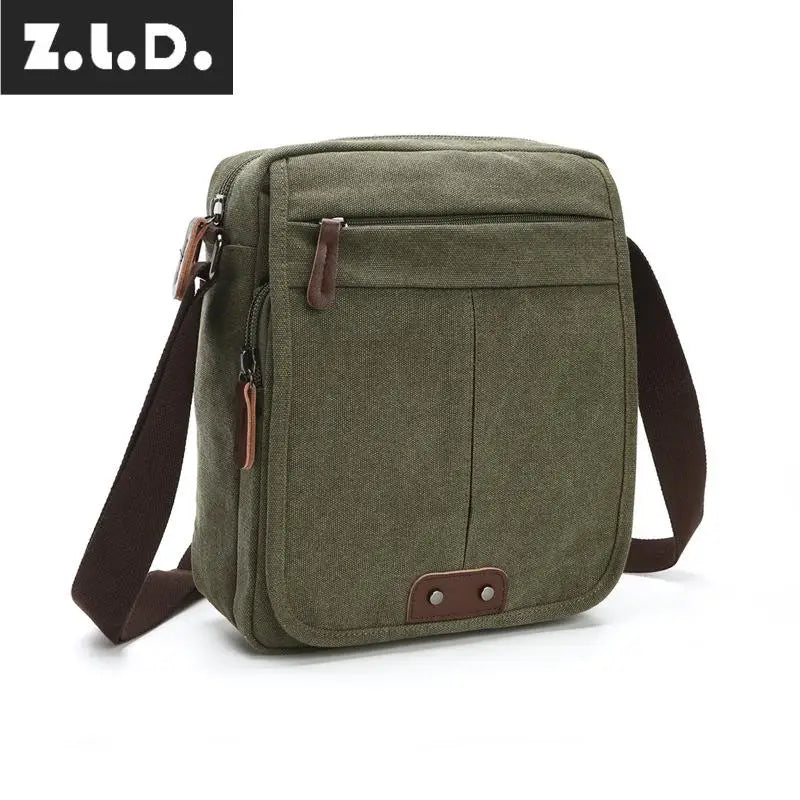 Z.L.D. Retro Canvas Shoulder Bag Messenger Bag