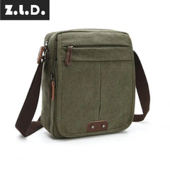 Z.L.D. Retro Canvas Shoulder Bag Messenger Bag