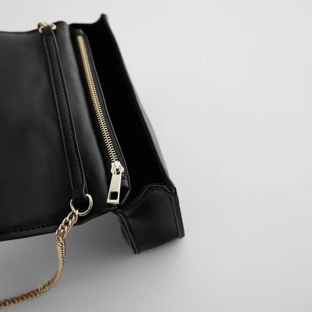 ZA Women's Chain Stiletto Bag Mini Square Bag Lady Handbag