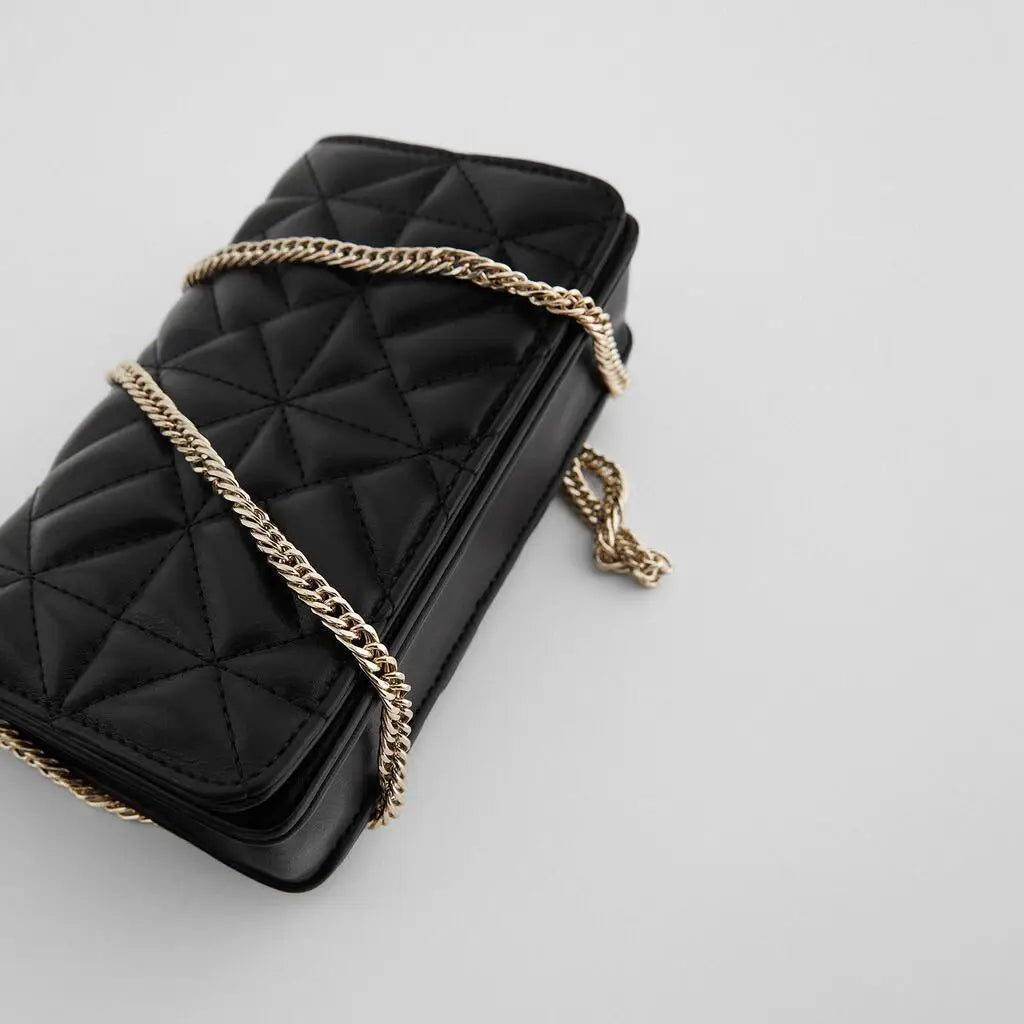 ZA Women's Chain Stiletto Bag Mini Square Bag Lady Handbag