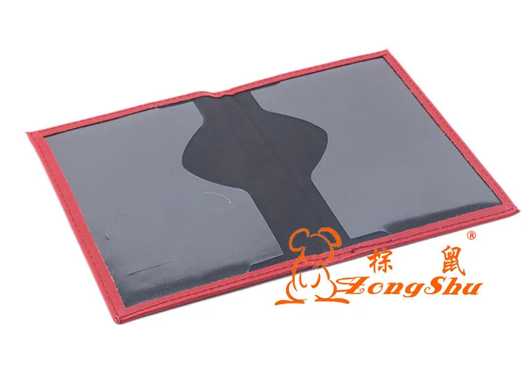 ZONGSHU Ukrainian Passport Case Silver Printing Pu Leather Passport Cover