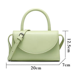 Women's Zip Pocket Shoulder Bag PU Leather Mini Crossbody
