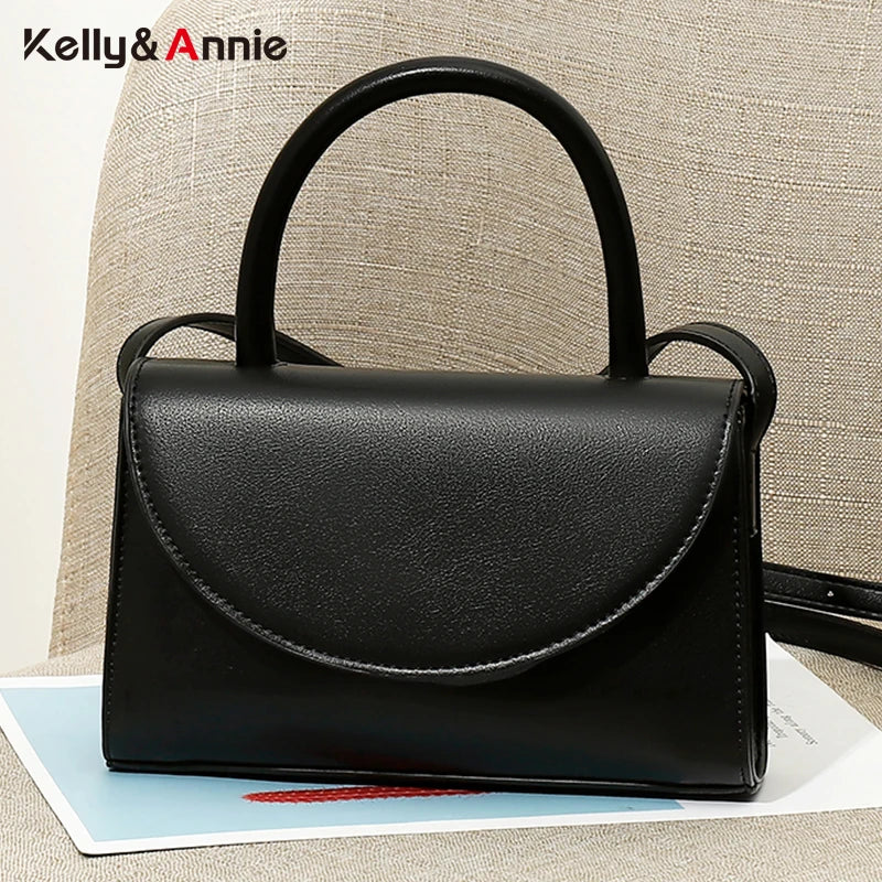 Women's Zip Pocket Shoulder Bag PU Leather Mini Crossbody