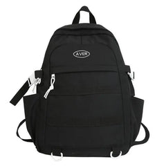 Zipper Backpack Women's Bag Large Capacity Solid Woman Backbags