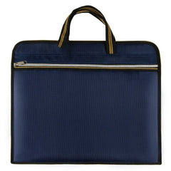 Waterproof Zipper Briefcase A4 Files Bag Large Capacity Laptop Business Tote