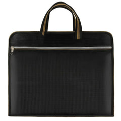 Waterproof Zipper Briefcase A4 Files Bag Large Capacity Laptop Business Tote