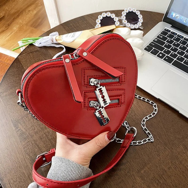 Zipper Chain Crossbody Bags for Women Girl Casual Purses