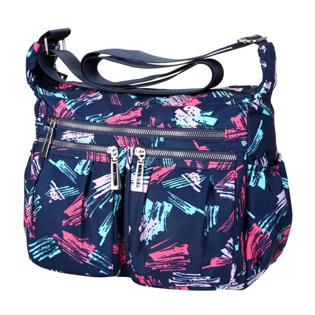 Nylon Crossbody Bag Waterproof Messenger Handbag