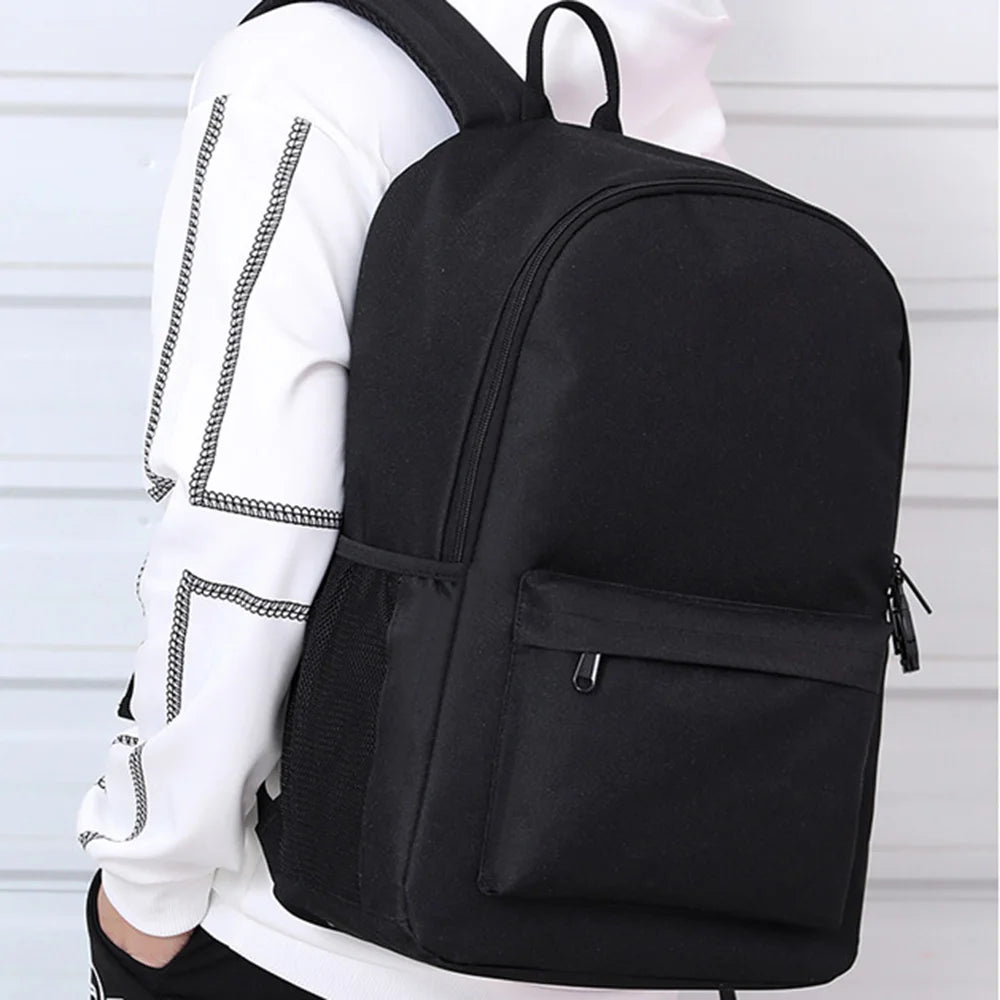 Zipper Shoulders Bag Large Capacity Travel Bag with USB Charging Port