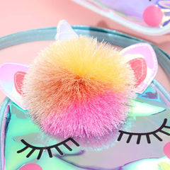 Zipper Unicorn Handbags Rainbow Travel Bag Messenger Bags Cartoon Shoulder Bag