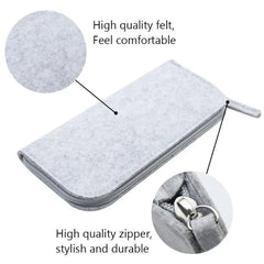 Zipper Pen Bag for Student Felt Pen Storage Bag