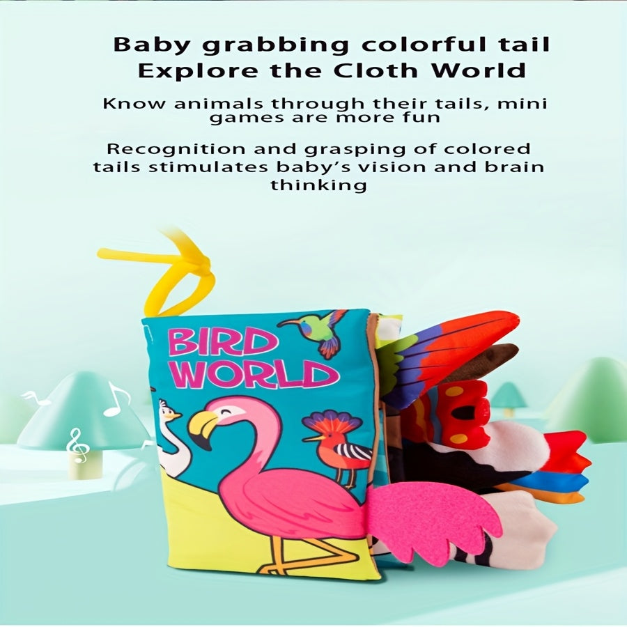 3D Sensory Cloth Book for Babies with Multiple Textures & Sounds