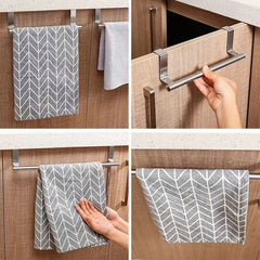 Stainless Steel Over the Door Towel Rack Storage for Bathroom