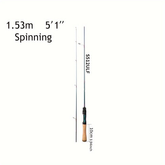 Ultralight Trout Fishing Rod Carbon Fiber Spinning Casting Rod For Crappie
