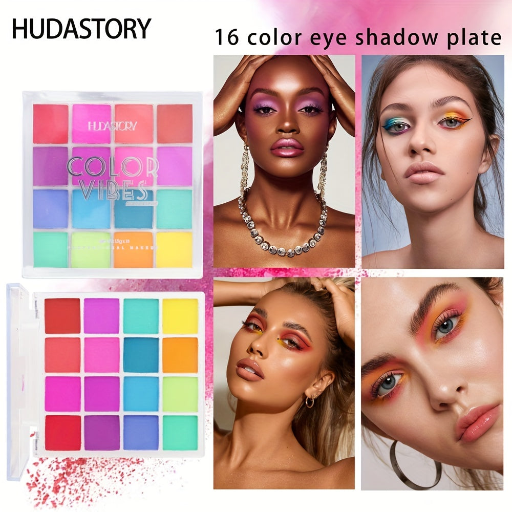 16 Color Eyeshadow Palette Shimmer Matte Finish Halloween Makeup
