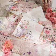 50pcs Flower Theme Paper Plants DIY Journal Decoration Collage