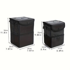Car Trash Bin Hanging Garbage Can Storage Box Organizer Waterproof