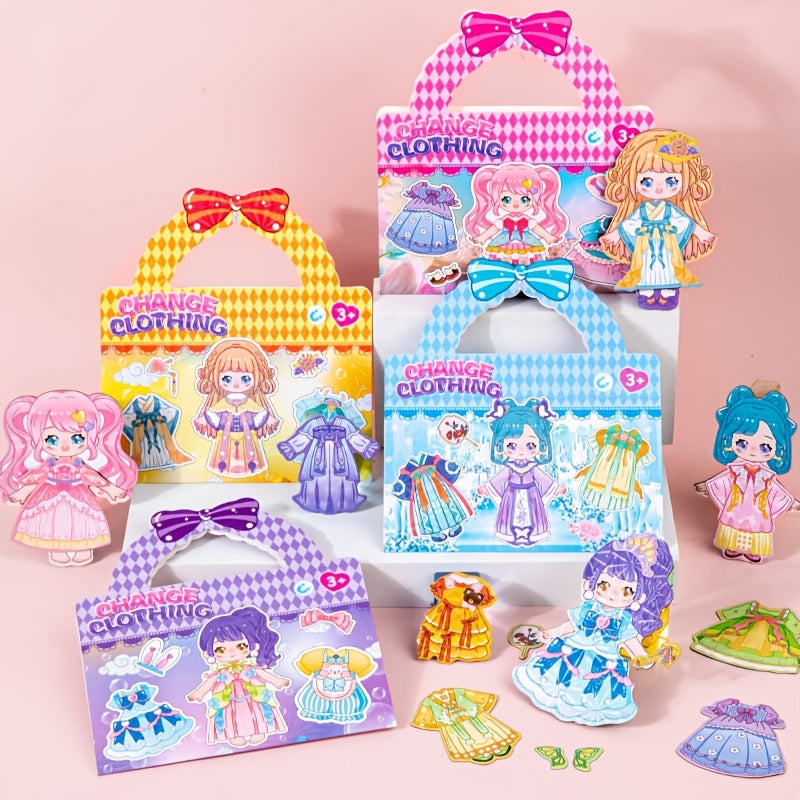 Princess Dress up Refrigerator Sticker Toy