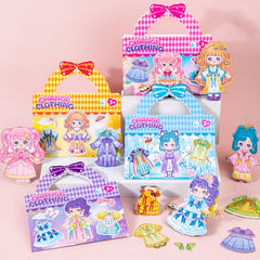 Princess Dress up Refrigerator Sticker Toy