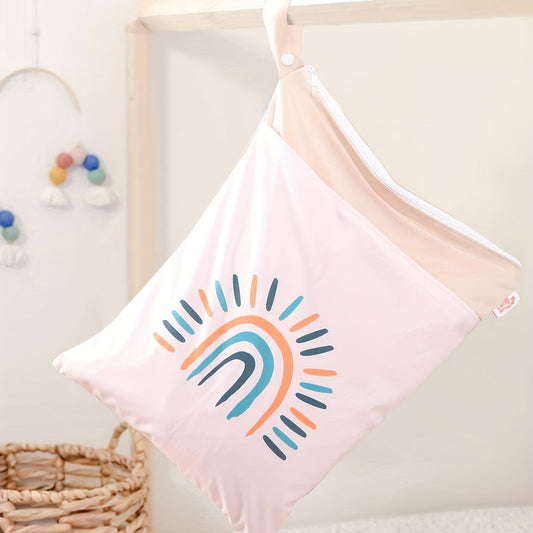 Digital Printing Washable Stroller Hanging Bag Diaper Storage Bag