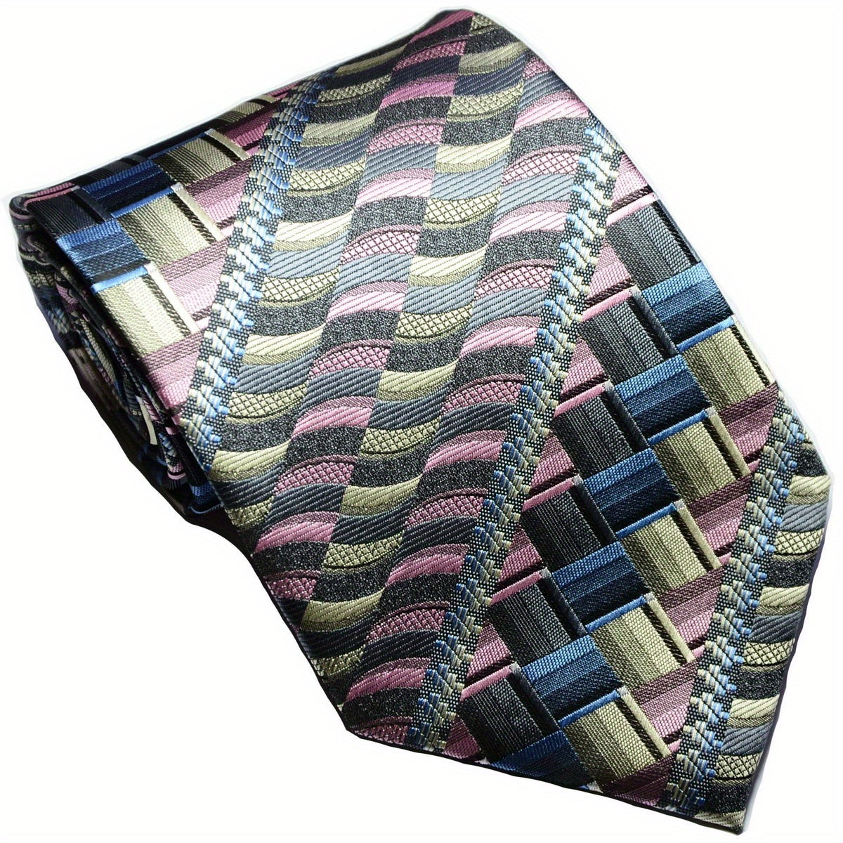 Men's Classic Grid Jacquard Tie