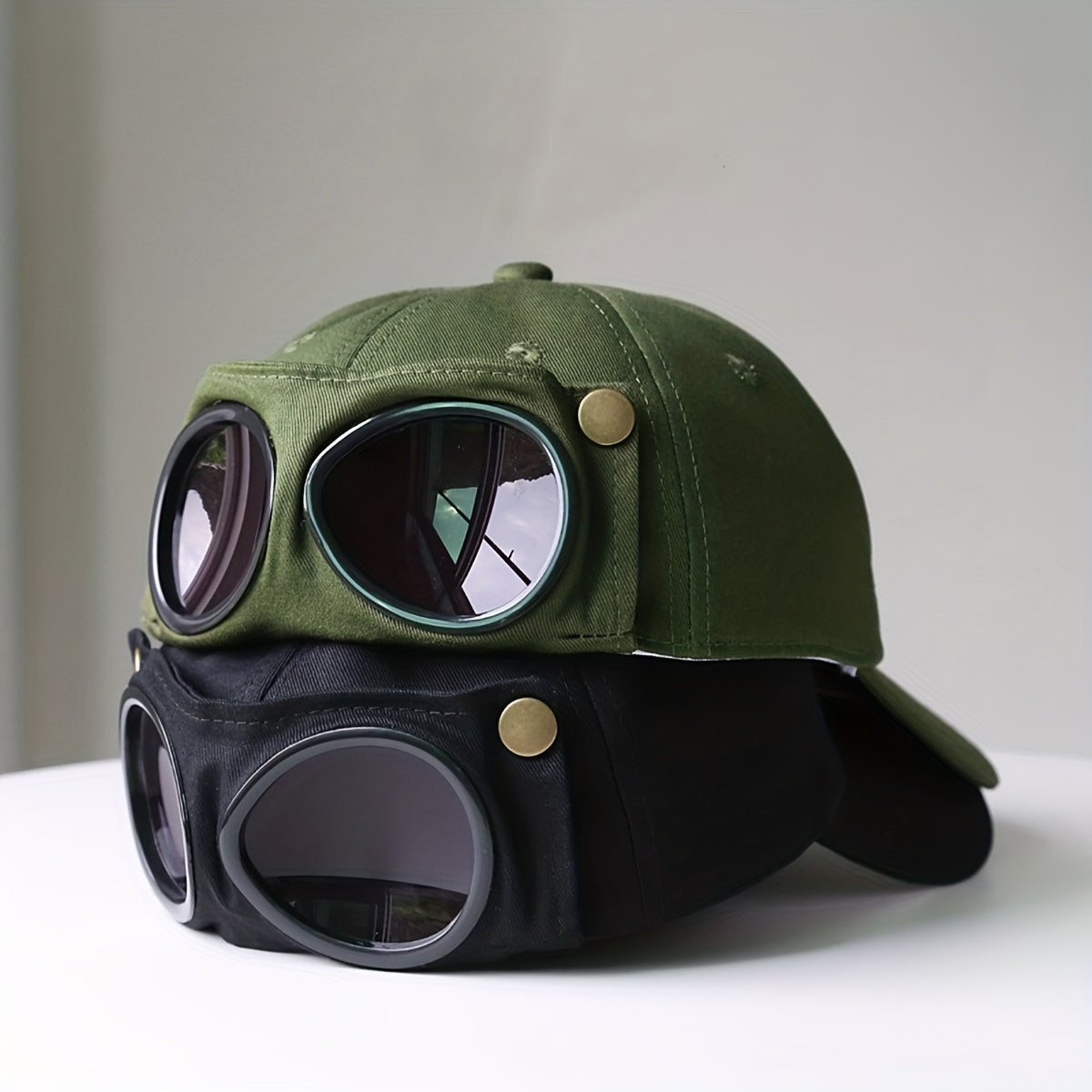 Aviator Glasses Baseball Cap Vintage Solid Hip Hop Dad Hat Adjustable Sun Hats
